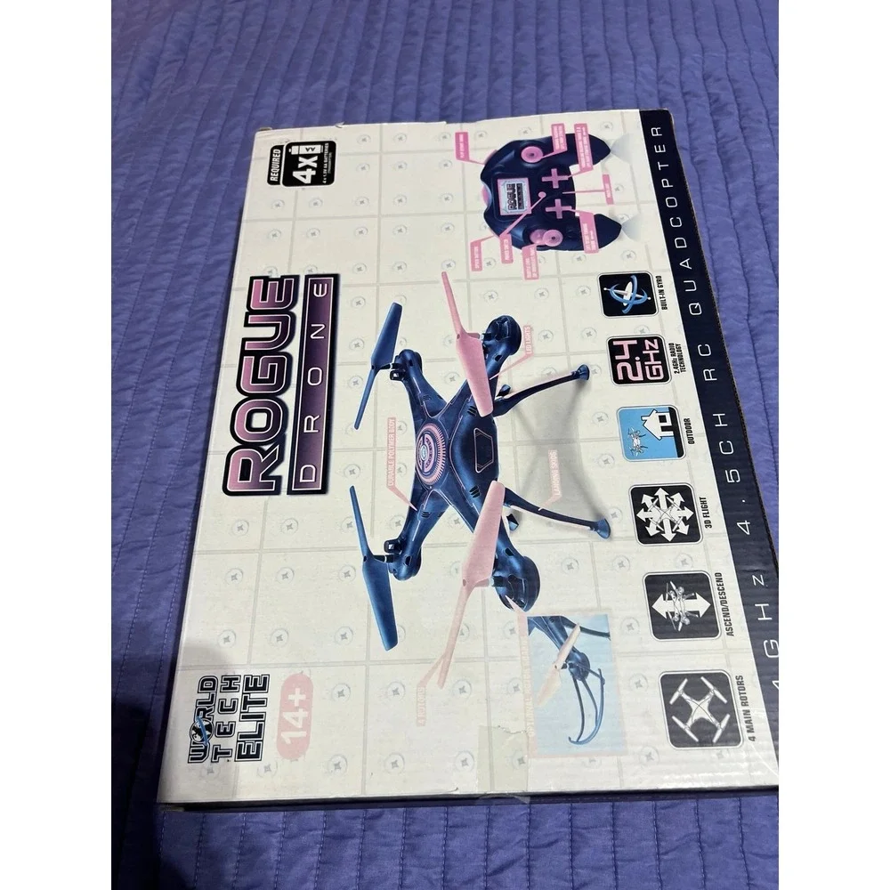 Rogue Drone Kids RC Quadcopter - Black & Red - Picture 4 of 6